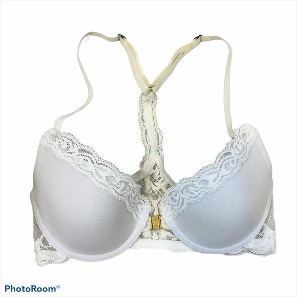 White Natori Padded Bra Size 32 B - Picture 1 of 12